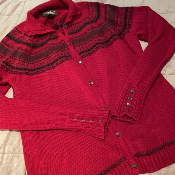 EDDIE BAUER Collectibles Cotton Cardigan Sweater - Picture 8 of 11